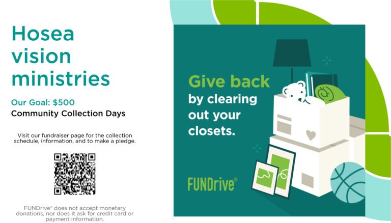Support Hosea Vision Ministries Through Our FUNDrive Campaign